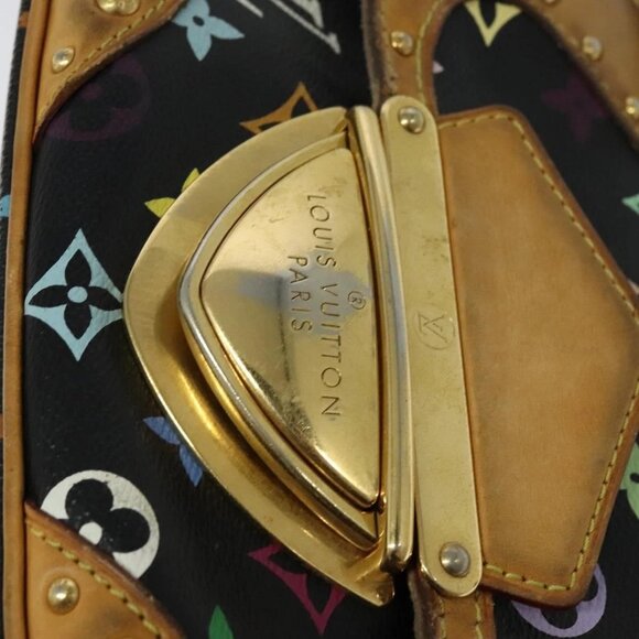 LOUIS VUITTON Monogram Multicolor Marilyn Shoulder Bag Black M40128 Auth 131815 - Picture 12 of 16